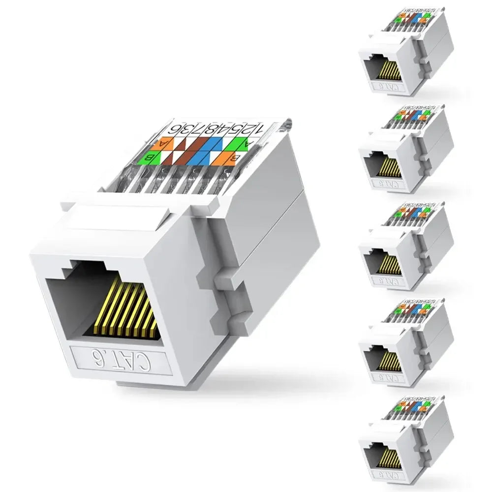 RJ45 Network Module No Need To Use Category 6 Gigabit Network Socket Comprehensive Wiring Crystal Head Network Cable Patch Panel